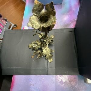 Elegant Gold Candle Holder